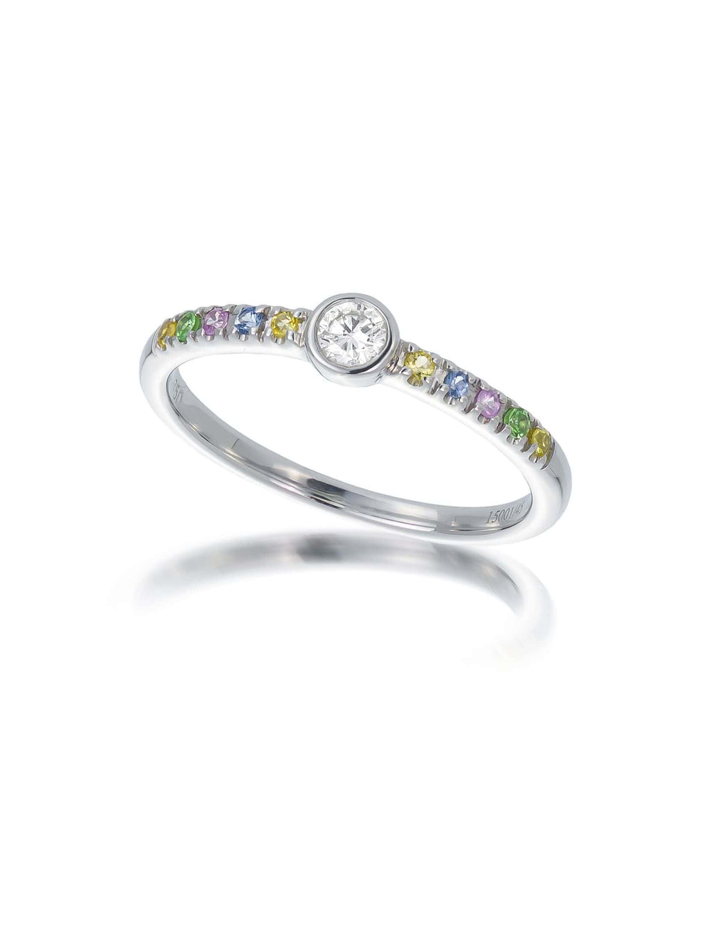 Isabelle Langlois Pointillist Mixed Gemstone Stack Ring