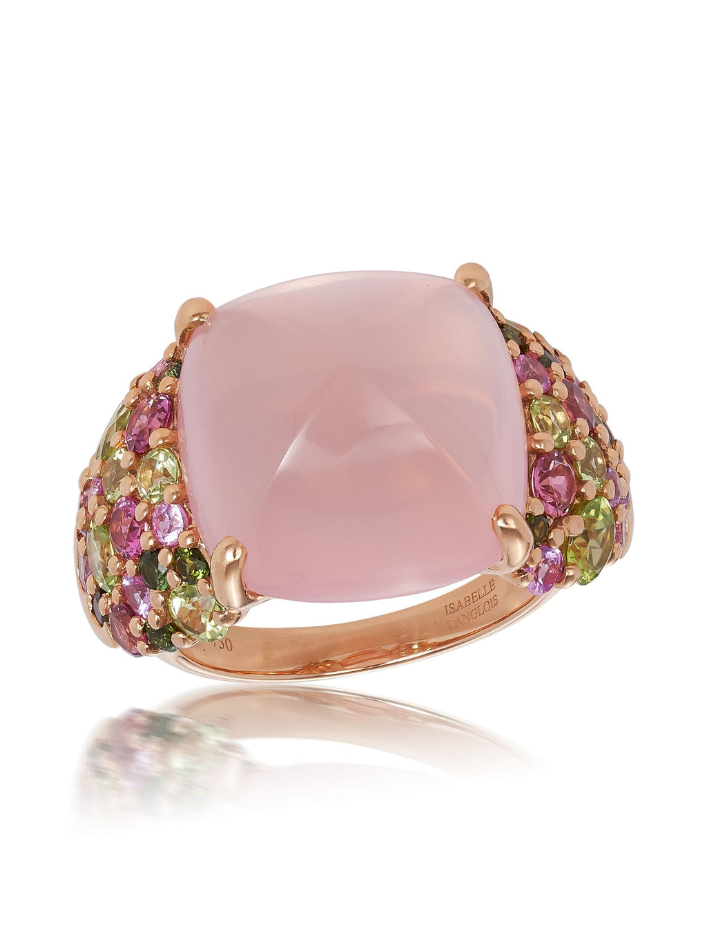 Isabelle Langlois Pointillist Pink Quartz Ring