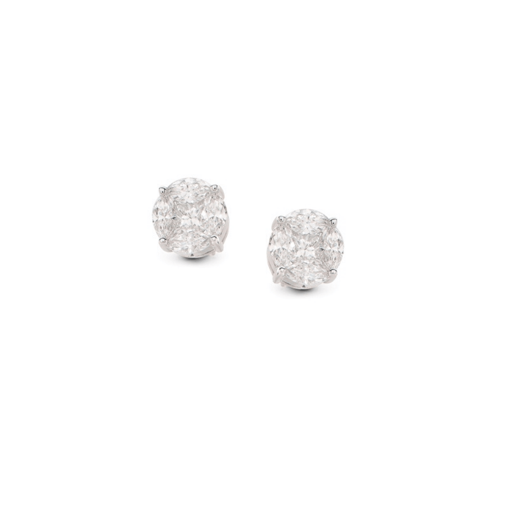 Hulchi Belluni Illusion 1.75ct Diamond Earrings