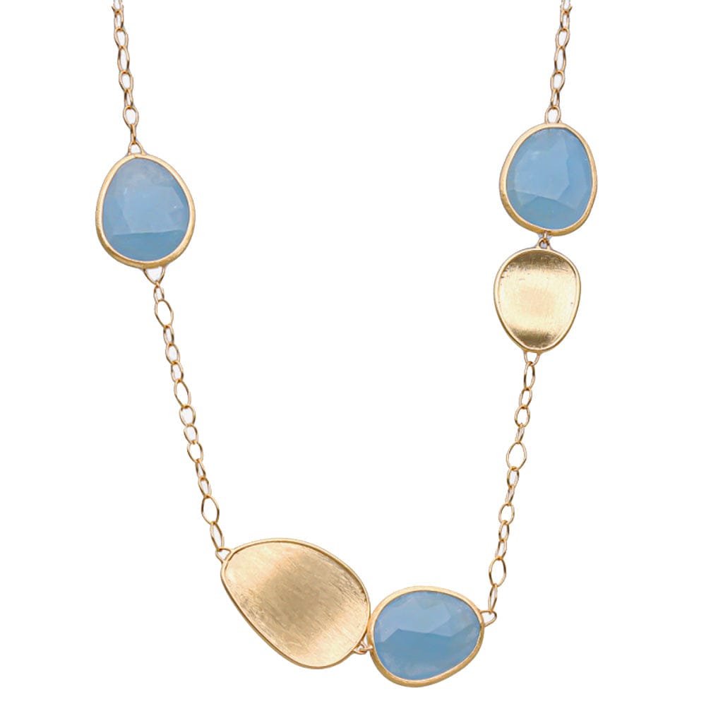 Marco Bicego 'Lunaria' Collection Aquamarine Necklace