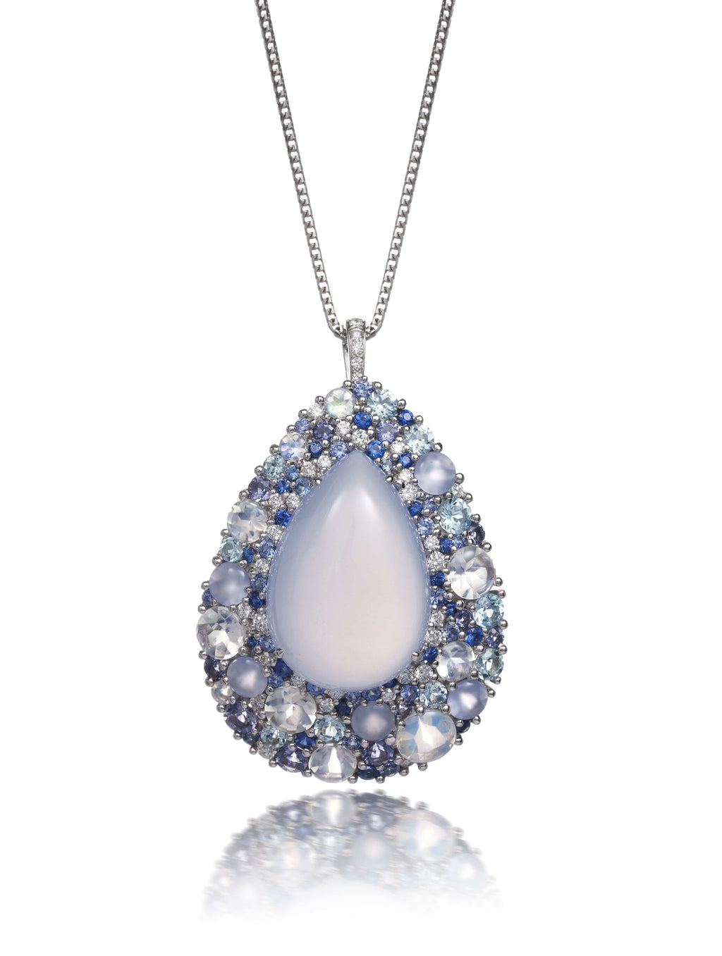 Isabelle Langlois Emotion Pear Chalcedony Pendant