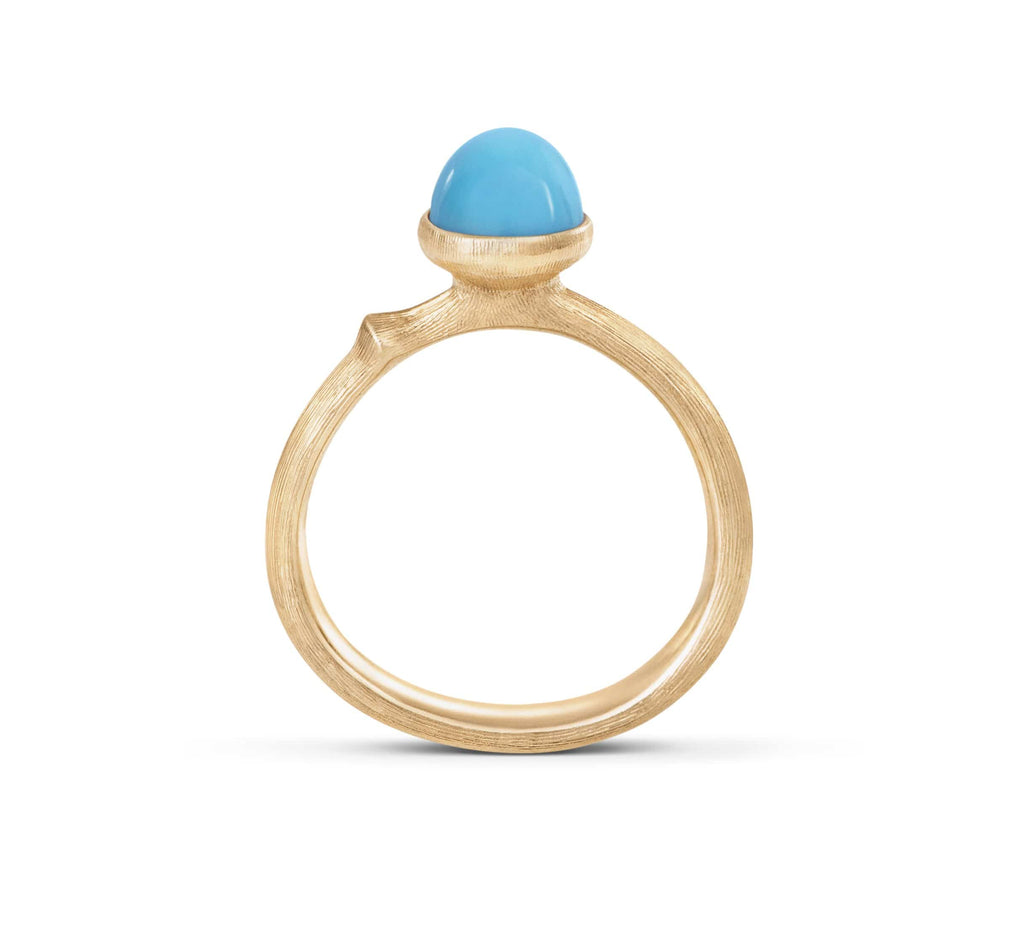 Ole Lynggaard Lotus Turquoise Ring - Tiny