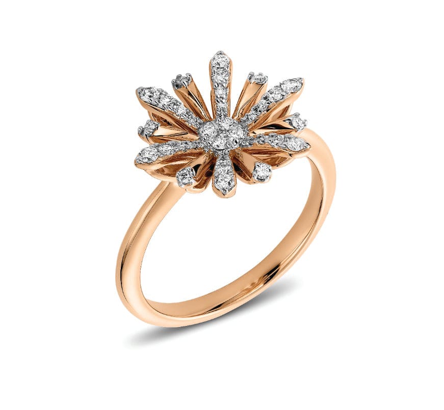 Hulchi Belluni Sunburst Diamond Ring
